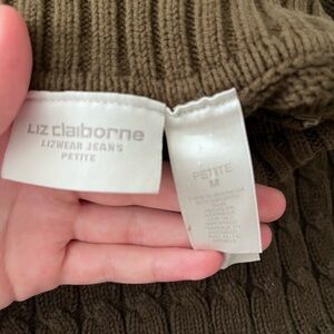 Army green turtleneck